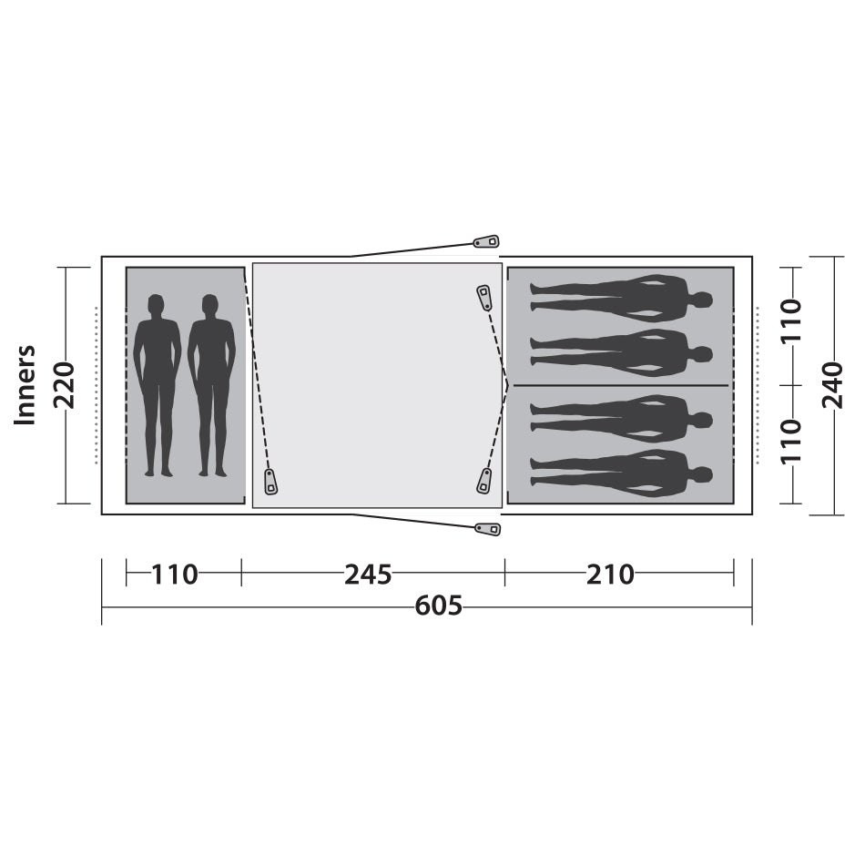 Easy Camp Huntsville Twin 600 Red (120343)