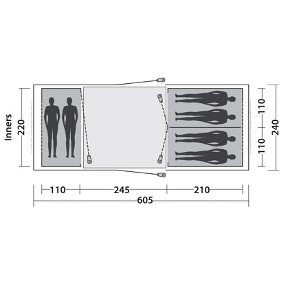 Easy Camp Huntsville Twin 600 Red (120343)