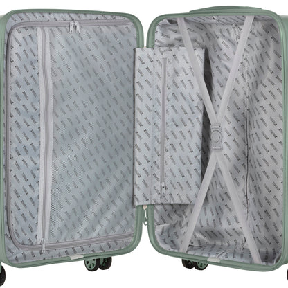 Suitcase TravelZ Big Bars (S) Olive Green