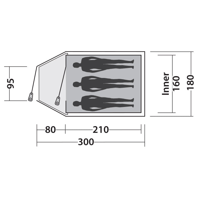 Tent Easy Camp Quasar 300 Gold Red (120361)