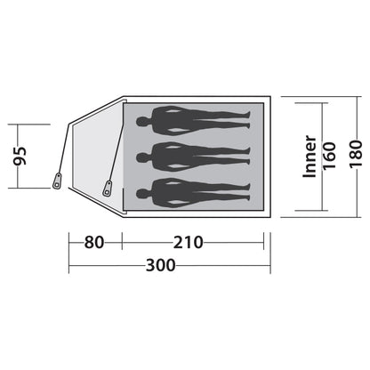 Tent Easy Camp Quasar 300 Gold Red (120361)