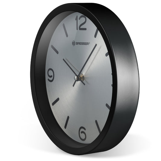 Wall clock Bresser MyTime Silver Edition Wall Clock Black (8020316CM3000)