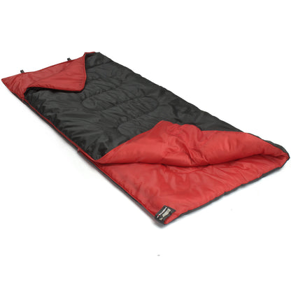 Sleeping bag High Peak Ranger/+7°C Anthra/Red Left (20038)