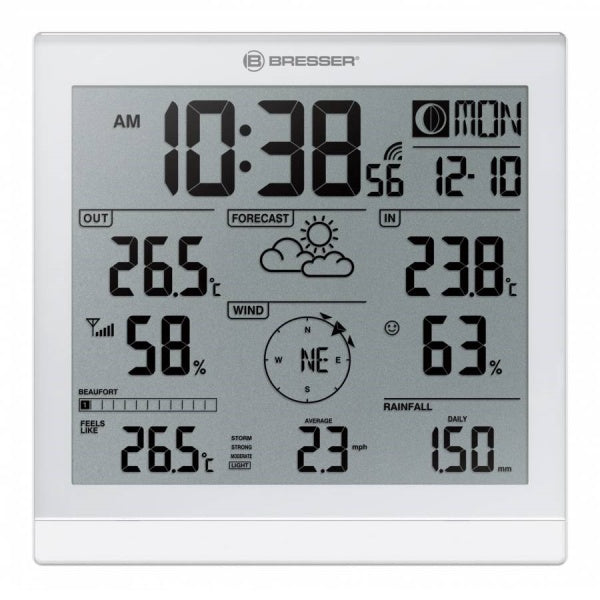 Weather Station Bresser Weather Center JC XXL 5-in-1 White