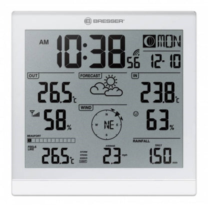 Weather Station Bresser Weather Center JC XXL 5-in-1 White