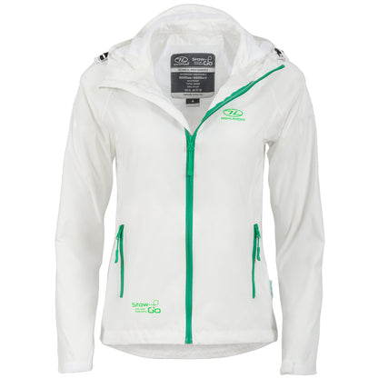 Windbreaker Highlander Stow &amp; Go Pack Away Rain Jacket 6000 mm White M (JAC077L-WE-M)