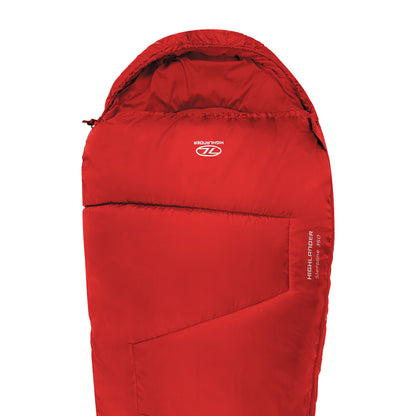 Sleeping bag Highlander Sleepline 350 Mummy/+3°C Red (Left)