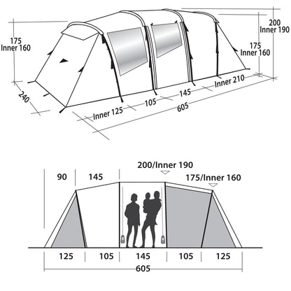 Easy Camp Huntsville Twin 600 Red (120343)