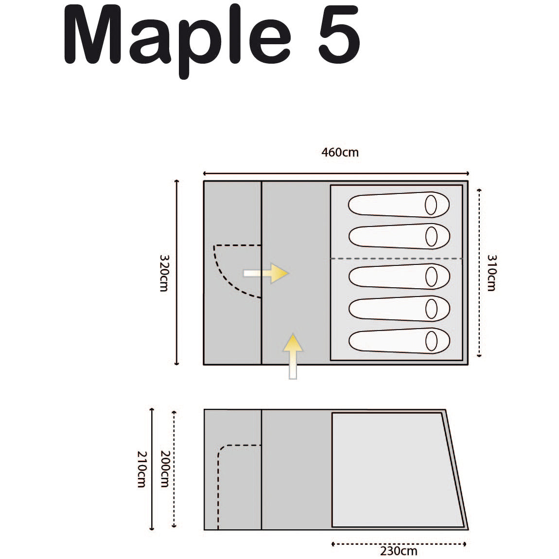 Highlander Maple 5 Teal Tent