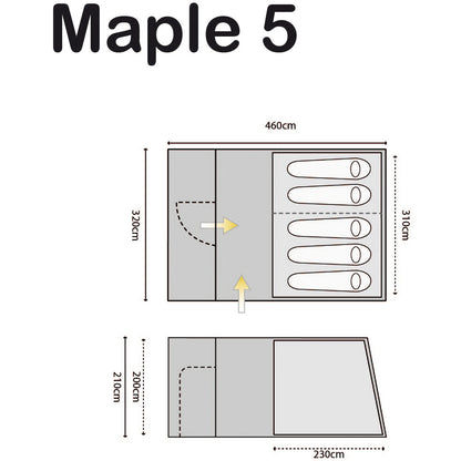 Highlander Maple 5 Teal Tent