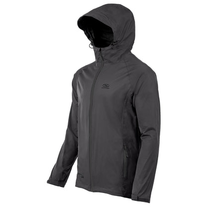 Men's Windbreaker Highlander Stow &amp; Go Pack Away Rain Jacket 6000 mm Black XXL (JAC077-BK-XXL)