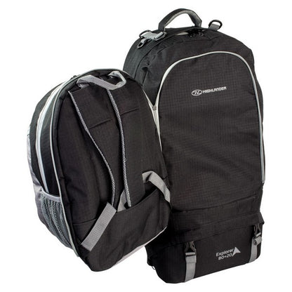 Highlander Explorer Ruckcase 80+20 Black