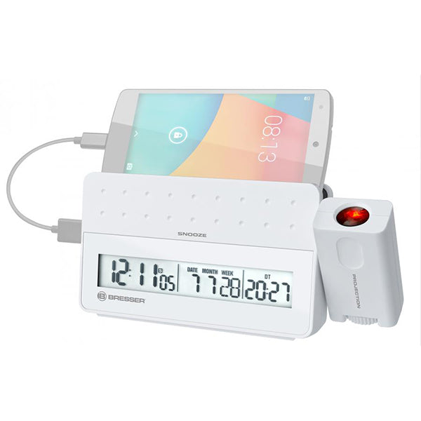 Проекционные часы Bresser MyTime Pro white