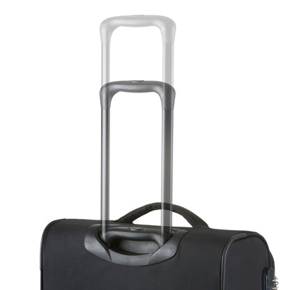 TravelZ Triple Pocket Suitcase (M) Black