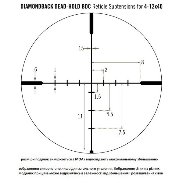 Optical sight Vortex Diamondback 4-12x40 BDC (DBK-04-BDC)