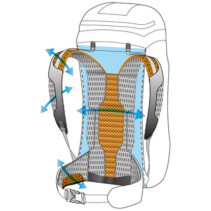 Travel backpack Ferrino Triolet 43+5 Lady Gray (75662III)