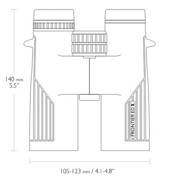 Hawke Frontier ED 8x42 Binoculars (Grey)