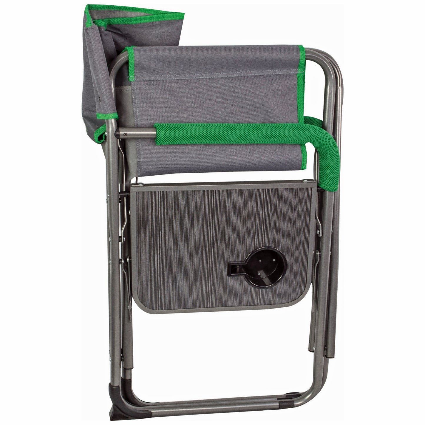 Highlander Directors Chair With Side Table Gray