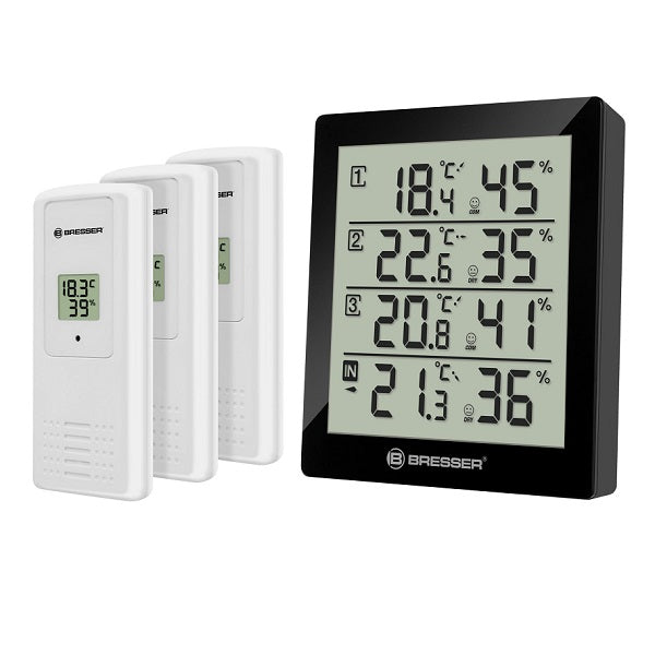 Термометр-гигрометр Bresser Temeo Hygro Quadro black