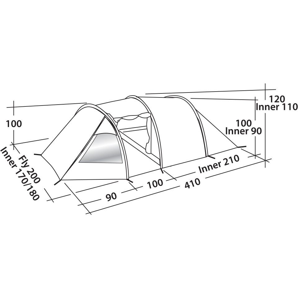 Tent Easy Camp Spirit 300 Gold Red (120364)