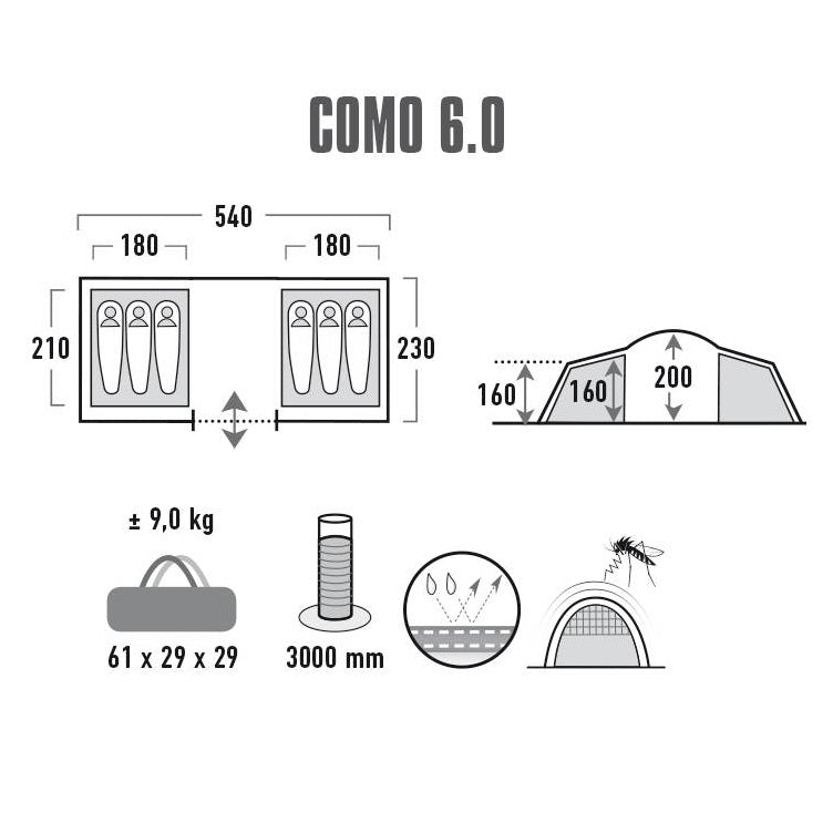 High Peak Como 6.0 Nimbus Grey (10238)