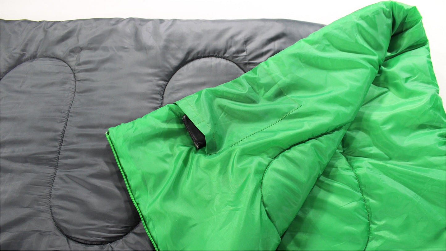 Sleeping bag High Peak Patrol/+7°C Anthra/Green Left (20048)