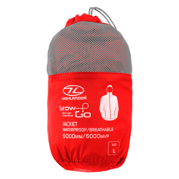 Windbreaker Highlander Stow &amp; Go 6000 mm Red S