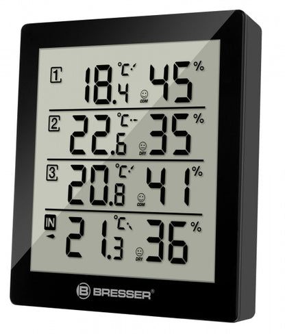Thermometer-hygrometer Bresser Temeo Hygro Quadro black
