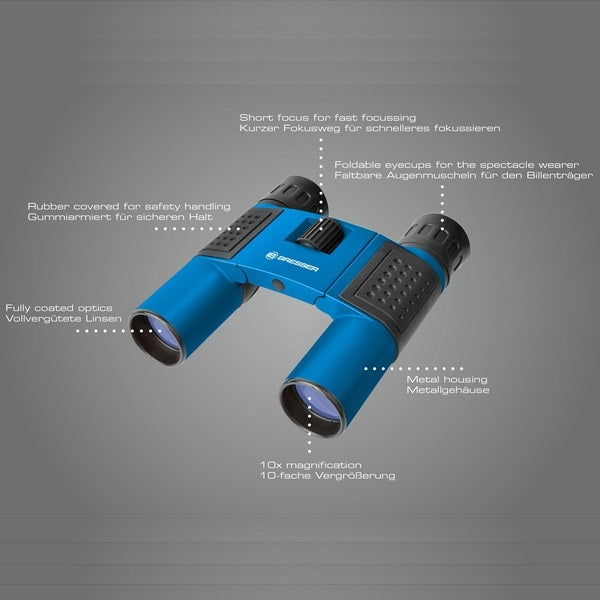 Binoculars Bresser Topas 10x25 Blue