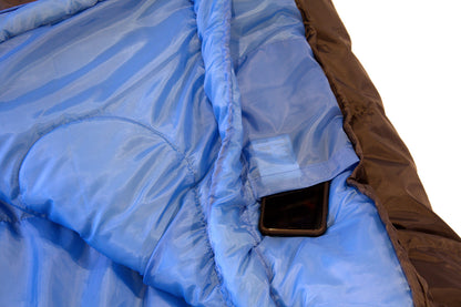 Sleeping bag High Peak TR 300/0°C Anthra/Blue Left (23065)