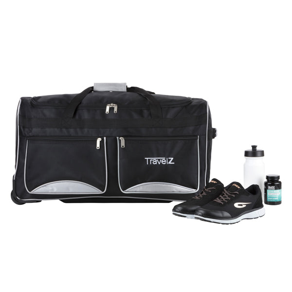 Travel bag on wheels TravelZ Wheelbag 90 Black