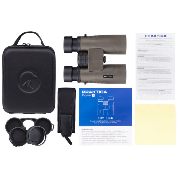 Binoculars Praktica Pioneer R 10x42 WP Umber (PRA244) Refurbished