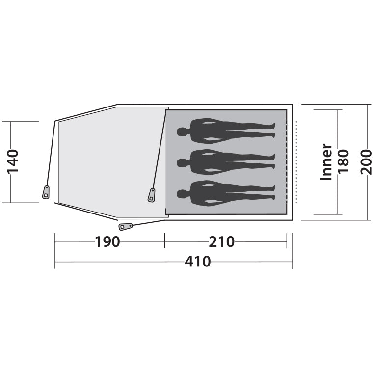 Easy Camp Spirit 300 Rustic Green Tent (120397)