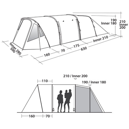 Easy Camp Palmdale 500 Lux Forest Green (120370)