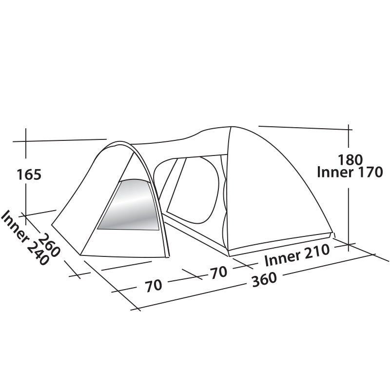 Easy Camp Blazar 400 Gold Red (120400)