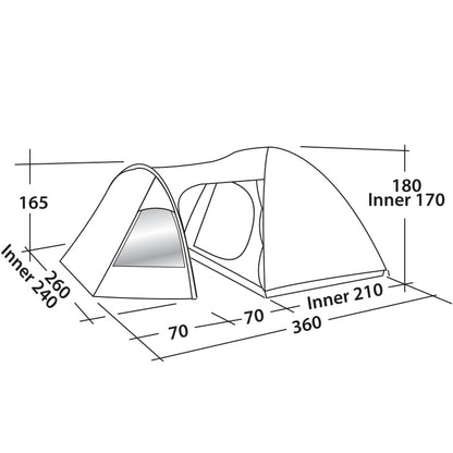 Easy Camp Blazar 400 Gold Red (120400)