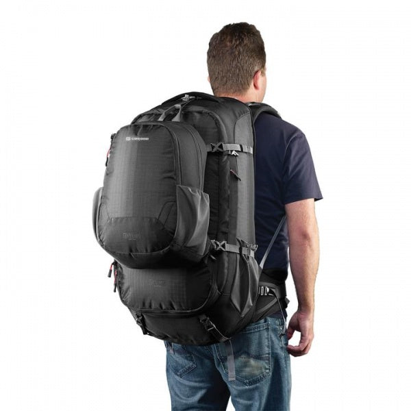 Caribee Magellan 75 RFID Black Travel Backpack