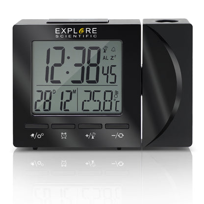Explore Scientific Projection RC Alarm Black (RDP1001CM3LC2) Projection Clock