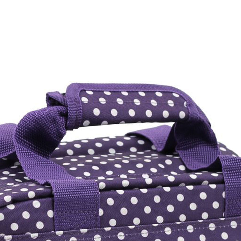 Members Essential On-Board Travel Bag 12.5 Purple Polka (SB-0043-PP)