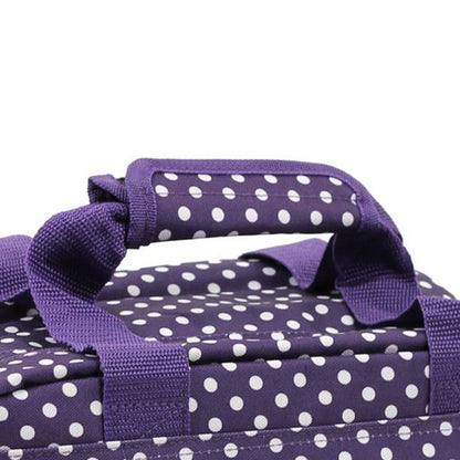 Members Essential On-Board Travel Bag 12.5 Purple Polka (SB-0043-PP)