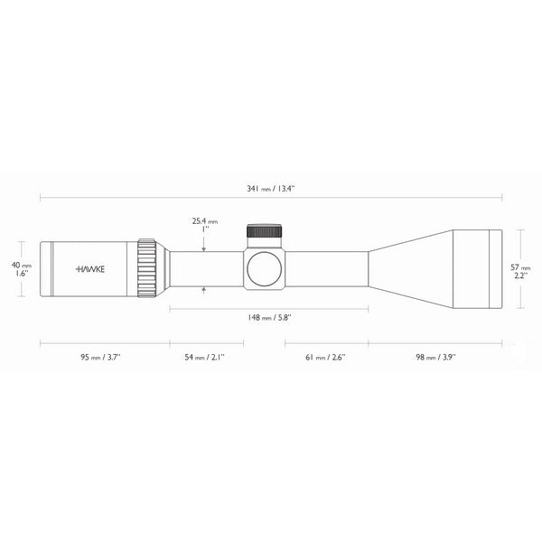 Hawke Vantage IR 4-12x50 (L4A IR Dot R/G) Optical Sight