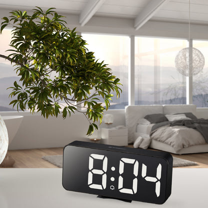 Table clock Bresser MyTime Echo FXL Black (8010072CM3WHI)