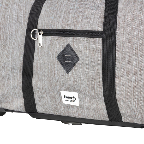 TravelZ Hipster 51 Grey Wheeled Travel Bag