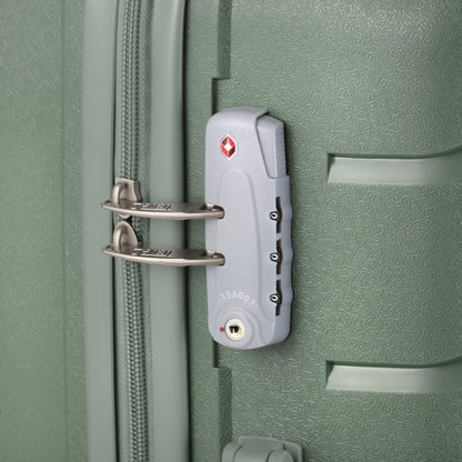 Suitcase TravelZ Big Bars (M) Olive Green