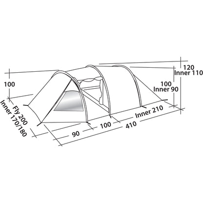Easy Camp Spirit 300 Rustic Green Tent (120397)