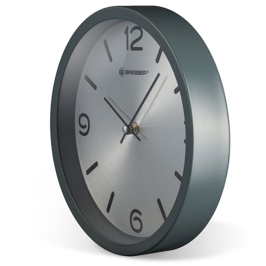Wall Clock Bresser MyTime Silver Edition Digit Grey (8020316MSN000)