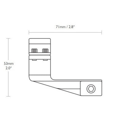 Rings Hawke Reach Forward 30mm/Weaver/High extension 2" (22127)