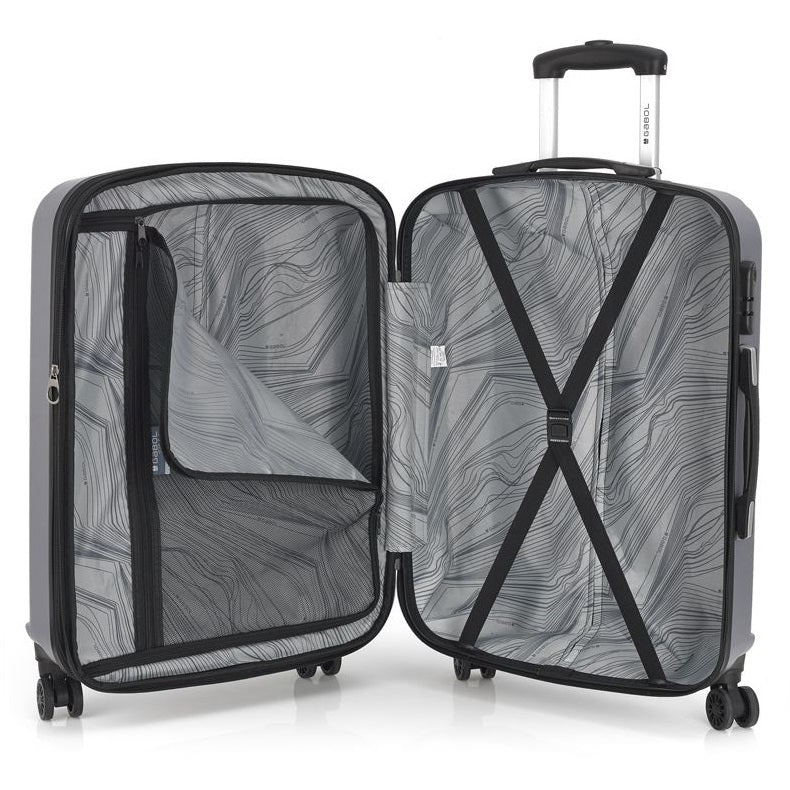 Suitcase Gabol Alabama (M) Silver (121846-022)