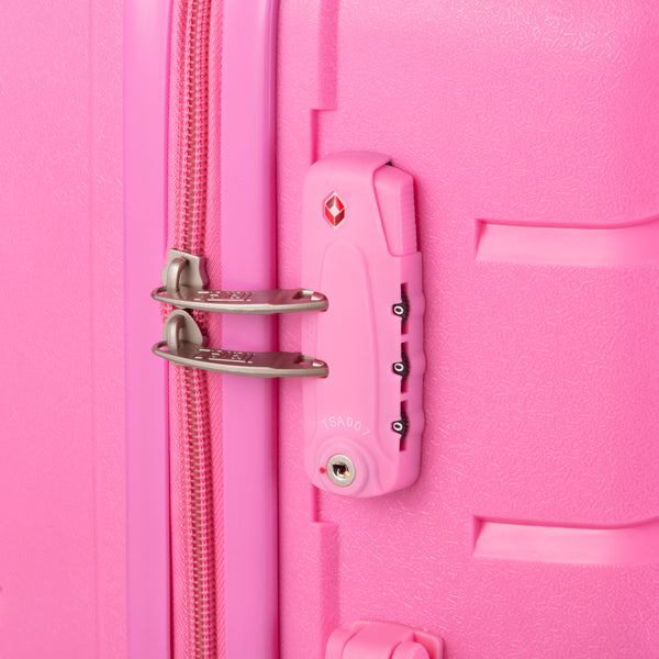 TravelZ Big Bars Suitcase (S) Pink