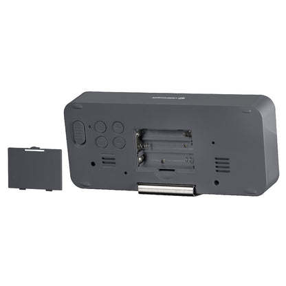 Table clock Bresser MyTime Echo FXL Gray (8010072QT5WHI)